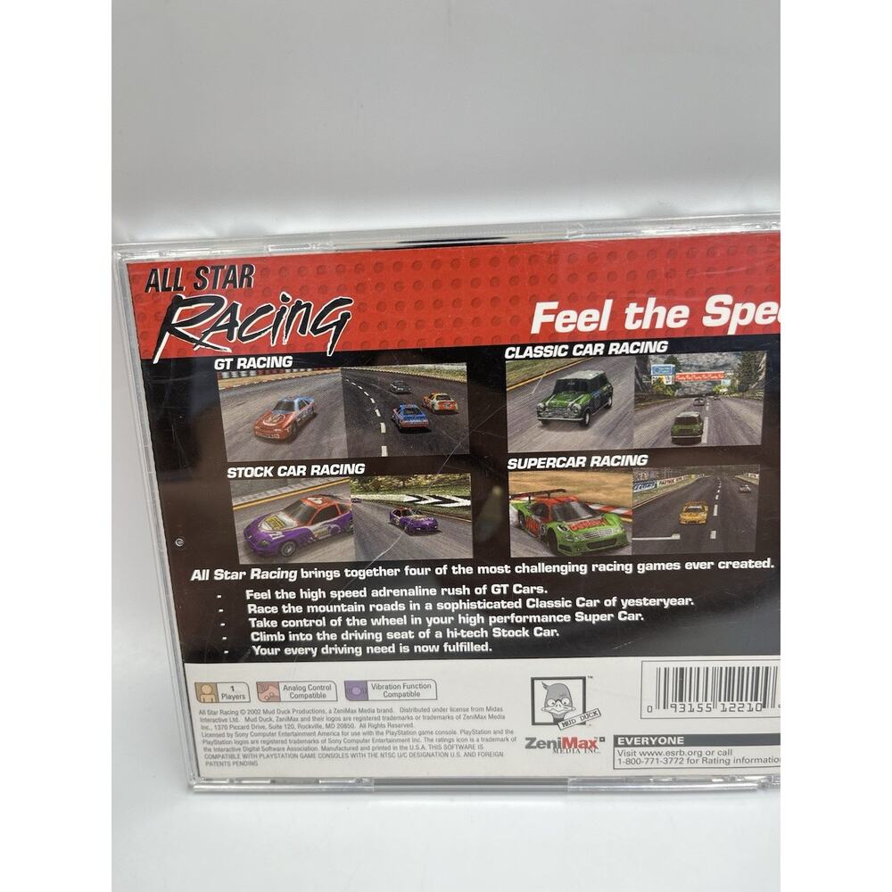 All Star Racing PS1 PlayStation 1 Complete CIB - Picture 4 of 10
